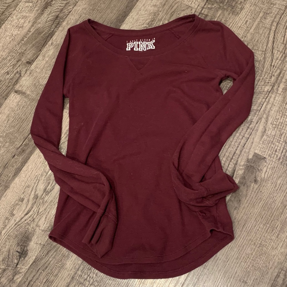 Victoria’s Secret maroon sleepwear